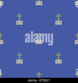 La religione icone Pattern senza giunture Foto Stock