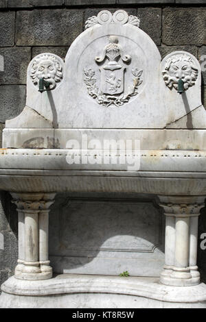 Castelnuovo di Garfagnana - Fontana di Piazza Umberto Foto Stock