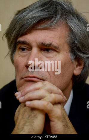 Stephane Le Foll, ministro francese dell'agricoltura assiste il congresso a Lione, Francia Foto Stock