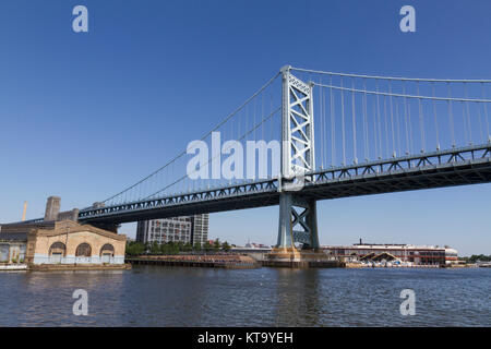 Il Benjamin Franklin Bridge, Pennsylvania, Stati Uniti. Foto Stock