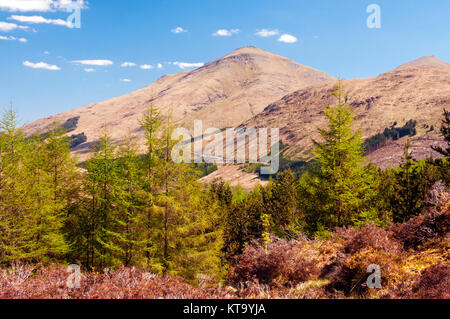 Viste sulla montagna lungo la West Highland Way, Scozia Foto Stock