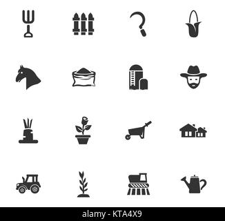 Agricola set di icone Foto Stock