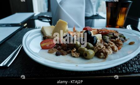 Il Continente Medinii Hotel Ristorante italiano in Thailandia Bangkok raffinati pasti a buffet piatto di Self Service di stravagante sontuosità antipasti Foto Stock