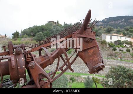 Ferro da stiro asino in estellencs Foto Stock