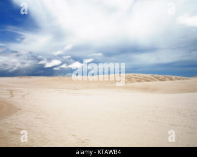 Lencois Maranhenses dune di sabbia cielo blu Foto Stock