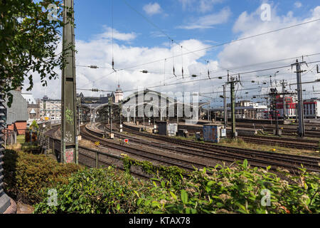 Colonia, Germania stazione ferroviaria Foto Stock