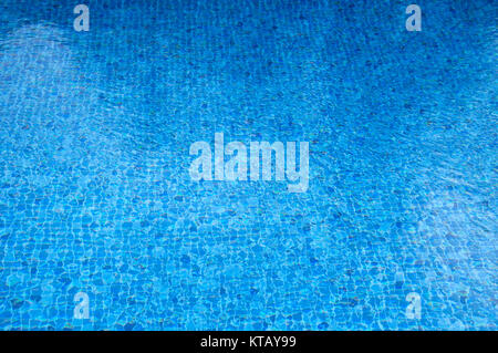 Rip blu acqua in piscina Foto Stock