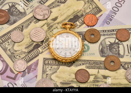 Il concetto di business il tempo è denaro Foto Stock