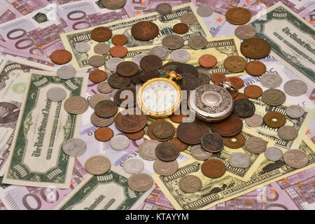 Il concetto di business il tempo è denaro Foto Stock