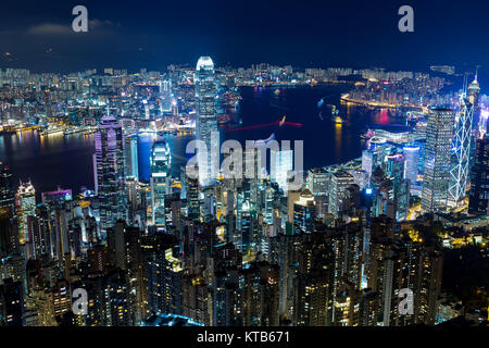 Skyline di Hong Kong Foto Stock