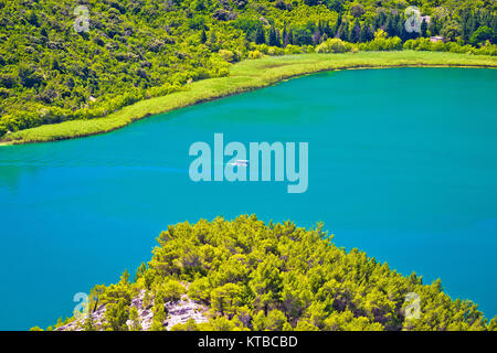 Vista del fiume Krka parco nazionale Foto Stock