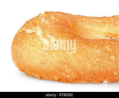 Primo piano di un pezzo di stile orientale tradizionale pane pita Foto Stock