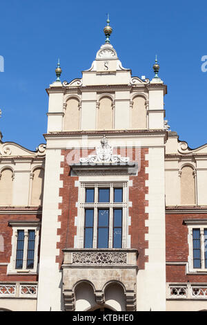 Panno Hall ( Sukiennice) ,Piazza Principale del Mercato, Cracovia in Polonia. Foto Stock