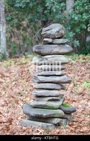 Pila di rocce in East Hampton ny Foto Stock