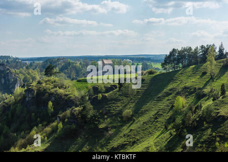 Pottenstein in der Abendsonne Foto Stock