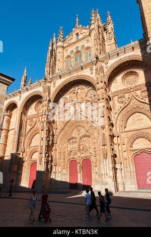 Catedral Nueva de Salamanca. Ciudad patrimonio de la humanidad. Castilla León. España Foto Stock