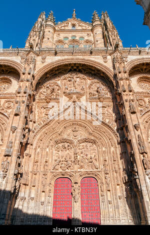 Catedral Nueva de Salamanca. Ciudad patrimonio de la humanidad. Castilla León. España Foto Stock