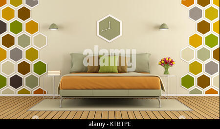 Colorate camere da letto master Foto Stock