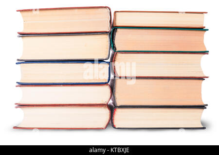 Due pile di libri antichi Foto Stock