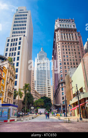 L'Altino Arantes edificio noto anche come "Palazzo Banespa', è un importante grattacielo situato nel centro di Sao Paulo, Brasile. Foto Stock