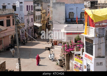 Scena di strada , Pushkar, Rajasthan, India Foto Stock