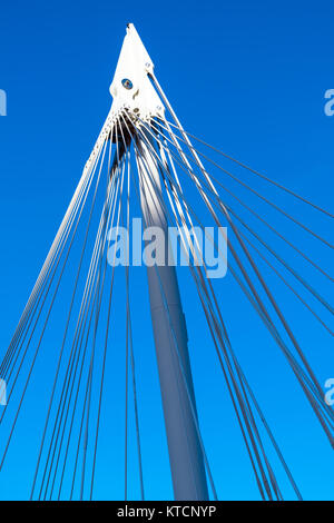 Hungerford Bridge di Londra, Regno Unito Foto Stock