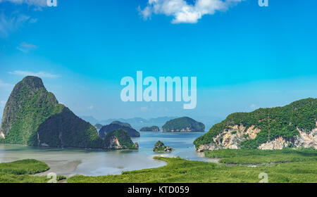 Samet Nangshe Landmark Phang-nga,Thailandia Foto Stock