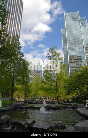 Giubileo Park a Canary Wharf, Londra Foto Stock