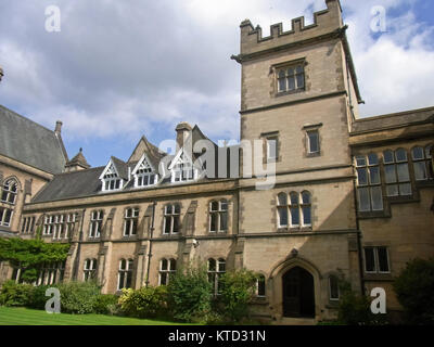 Oxford, Regno Unito - 7 Settembre 2015: principale Quad a Harris Manchester College Foto Stock