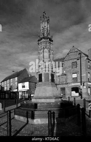Il Memoriale di guerra, la piazza del mercato, Uttoxeter town, Staffordshire, England, Regno Unito Foto Stock