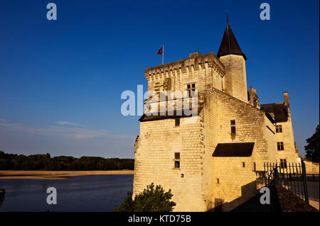 Chateau de Montsoreau, Valle della Loira, in Francia. Coordinate GPS: 47°12'56"N 0°03'44"E Foto Stock