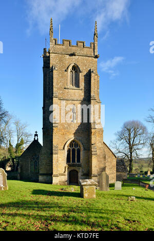 San Pietro e di san Paolo la Chiesa, Charlton Horethorne, South Somerset del XIV secolo con torre quattrocentesca Il Grade ii Listed Foto Stock