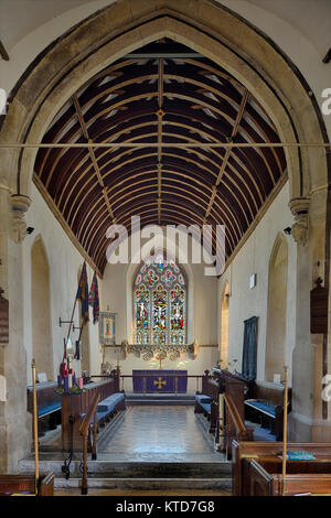 Vetrata, San Pietro e di san Paolo la Chiesa, Charlton Horethorne, Somerset Foto Stock