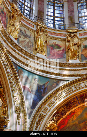 Interior Belfry, St Isaac, Sito Patrimonio Mondiale dell'UNESCO, San Pietroburgo, Russia Foto Stock