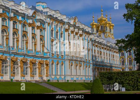 Palazzo di Caterina, Carskoe Selo, Pushkin, Sito Patrimonio Mondiale dell'UNESCO, Russia Foto Stock