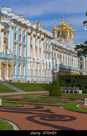 Palazzo di Caterina, Carskoe Selo, Pushkin, Sito Patrimonio Mondiale dell'UNESCO, Russia Foto Stock