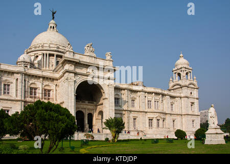 ASIA, India, (Calcutta) Kolkata, West Bengal, Victoria Memorial (Palazzo di Marmo), un grande edificio in marmo, ora un museo, costruito 1906 - 1921 Foto Stock