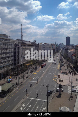 Città di Belgrado vista panoramica Foto Stock