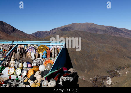 Alto Atlante, chiamato anche il Grand Montagne Atlas è una catena montuosa nel centro del Marocco Foto Stock