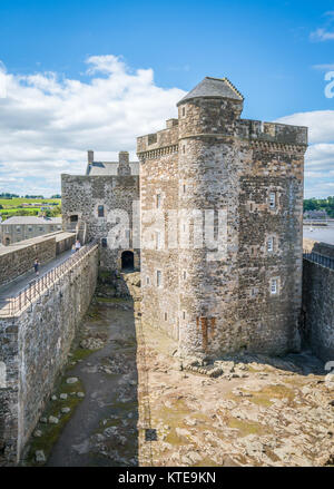 La nerezza Castello, vicino all'omonimo villaggio nella zona del consiglio di Falkirk, Scozia. Foto Stock