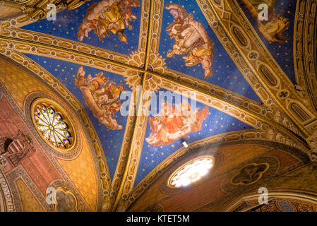 Sant Ignazio Chiesa soffitti dipinti dal pittore Andrea Pozzo a Roma Foto Stock