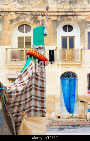 Marsaxlokk villaggio di pescatori, Malta Foto Stock