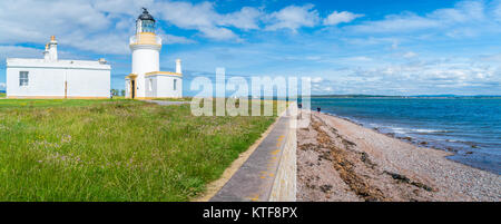 Chanonry punto al fine di Chanonry Ness, uno sputo di terra che si estende nel Moray Firth tra Fortrose e Rosemarkie sulla Black Isle, Scozia Foto Stock