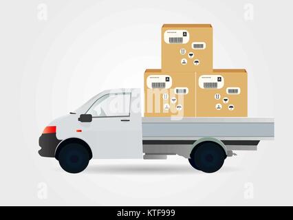 Auto servizio di corriere Illustrazione Vettoriale