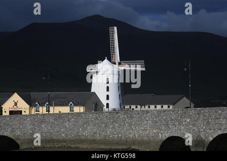 Il mulino a vento Blennerville, Tralee, Co. Kerry, Irlanda Foto Stock