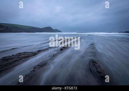 Crackington Haven in North Cornwall. Foto Stock