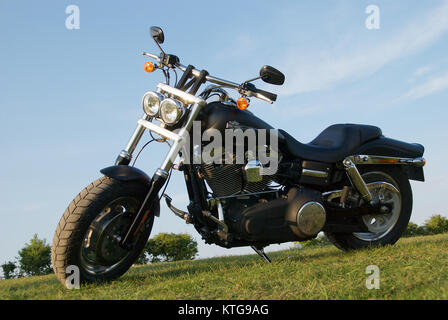 Harley Davidson FXDF Fat Bob in campagna Foto Stock