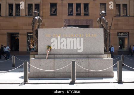 La prima guerra mondiale memorial su martin place sydney Foto Stock