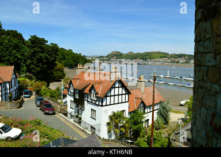 Conwy town nel Galles del Nord Foto Stock