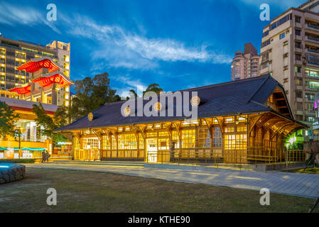 Storico di Xinbeitou stazione di Taipei, Taiwan Foto Stock